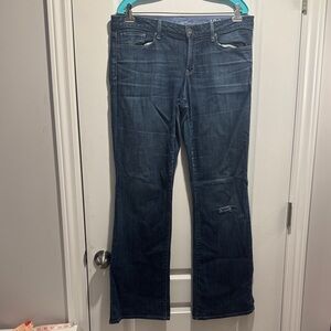 19-    Gap Sexy Bootcut Jeans Blue Denim Mid Rise Stretch